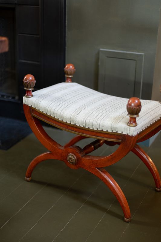 Antique French Polychrome Directoire Curule added by Karlie Willbern