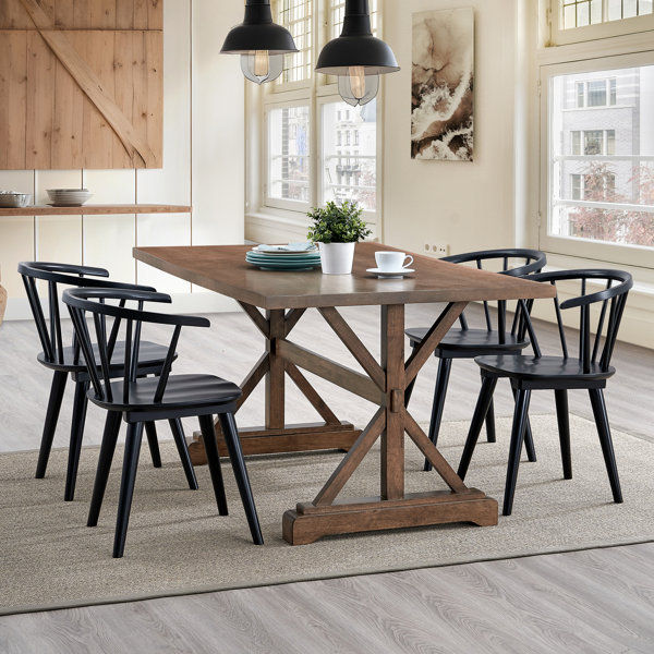 Majidah Solid Wood Arm Chair in Black added by Ashley Wakefield