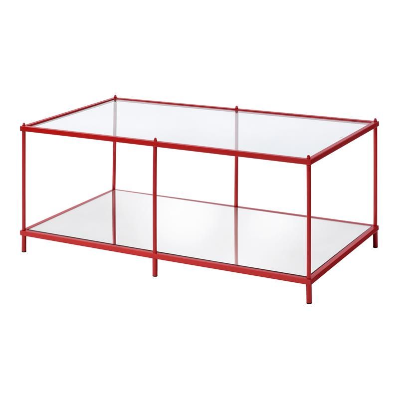Furniture of America Mendry Contemporary Metal 1-Shelf Coffee Table in Red added by Sarah Jackson