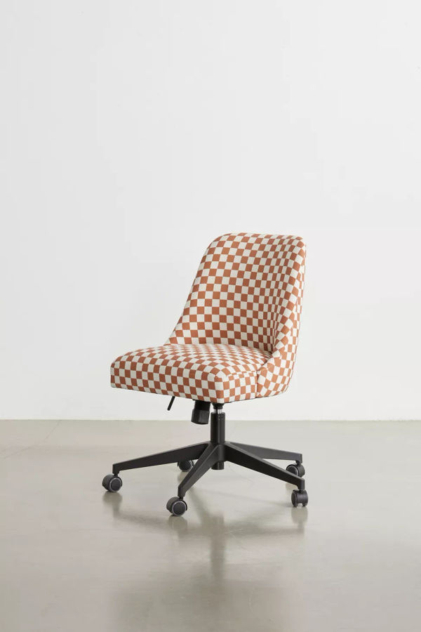 Lanney Checkered Adjustable Desk Chair added by KemptNO LLC