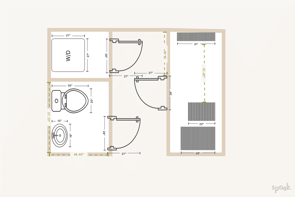 Laundry Room Layout designed by Shanley Pearl