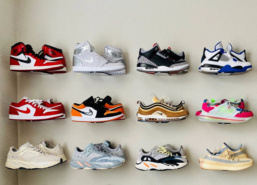 Set of 12 Floating Sneaker Displays / Shelves  Clear Plastic - Etsy added by Chris Hicks