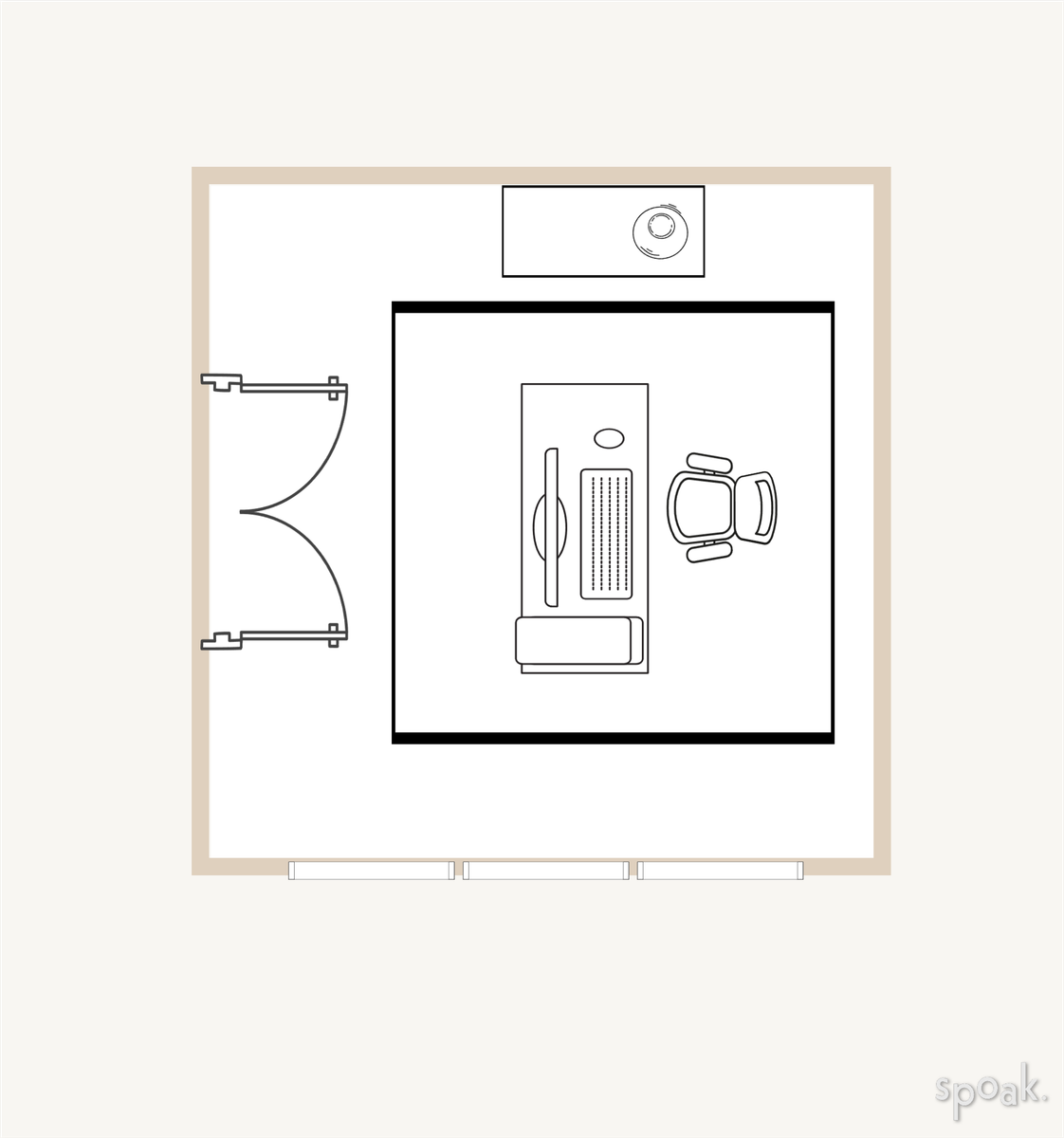 Living + Dining Room Layout designed by IVY BLACK