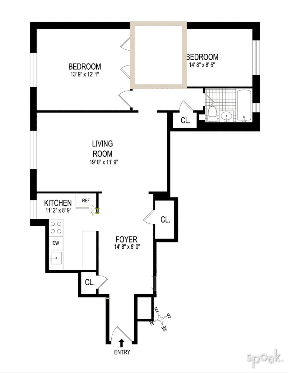 Multi Story Apartment Floor Plan designed by Kelsey Witte