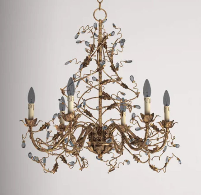 Kelly Clarkson Home Cassi 6 - Light Candle Style Traditional Chandelier | Wayfair added by zoe taylor