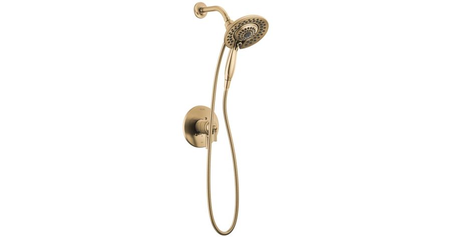Delta T17235-CZ-I Saylor Monitor 17 Series Dual Function Pressure Balanced Shower Only with Integrated Volume Control and 2-in-1 In2ition Showerhead - Less Rough-In Valve | Build.com added by Rachel Chariton