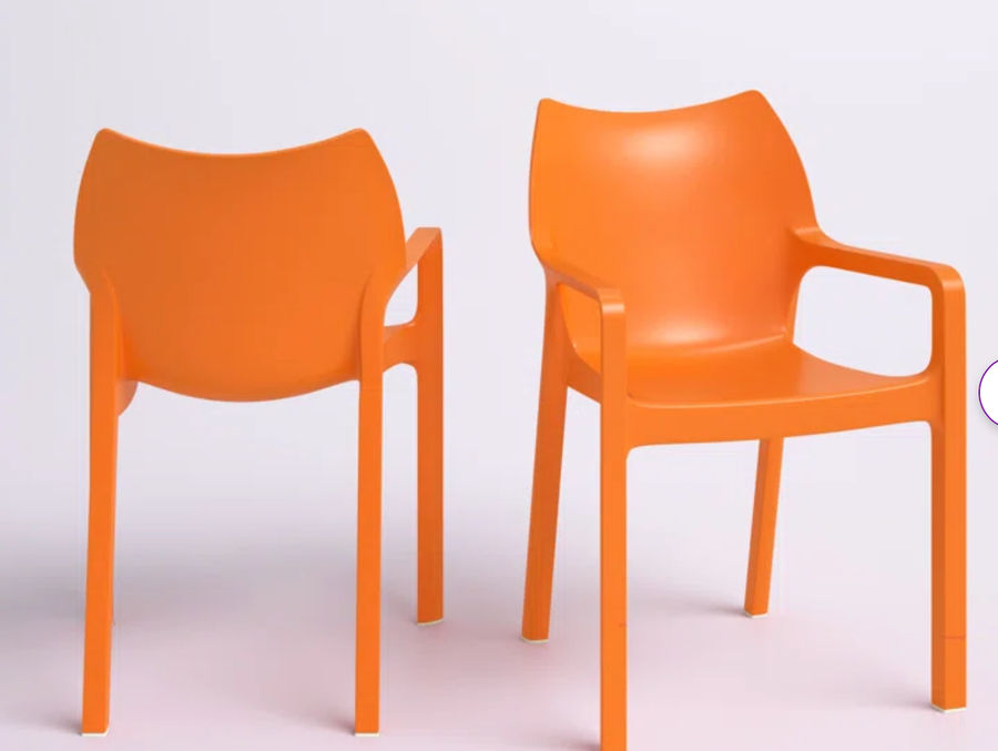 orange outdoor chairs added by Nichole Gianniotti