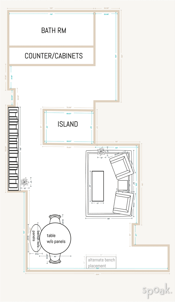 Basement Plan designed by Sunny Karges