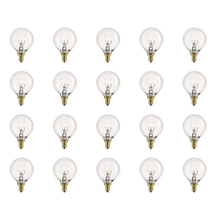 Globe Electric 5 Watt G12 Dimmable Vintage Edison Incandescent Light Bulb, Warm Candle Light (20-Pack) 80261 - The Home Depot added by Sarah Jackson