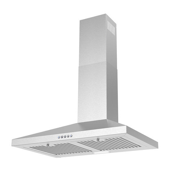 Streamline Acrone 30" 220 Cubic Feet Per Minute Ductless Wall Mount Range Hood with Baffle Filter and Light Included added by Brooke Schwartz