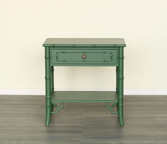 Pair of Faux Bamboo Green Nightstands added by Bridget Nelson