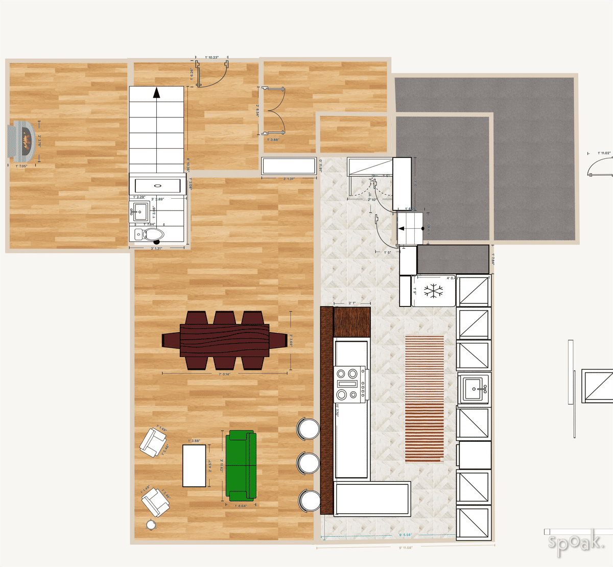 Kitchen Plan designed by Tyne White