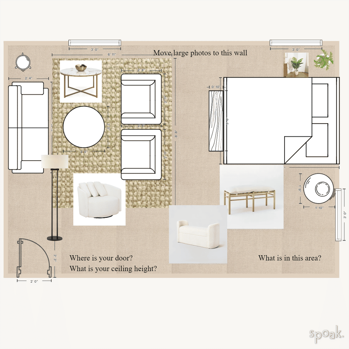 Bedroom Layout designed by Hethre Strickland