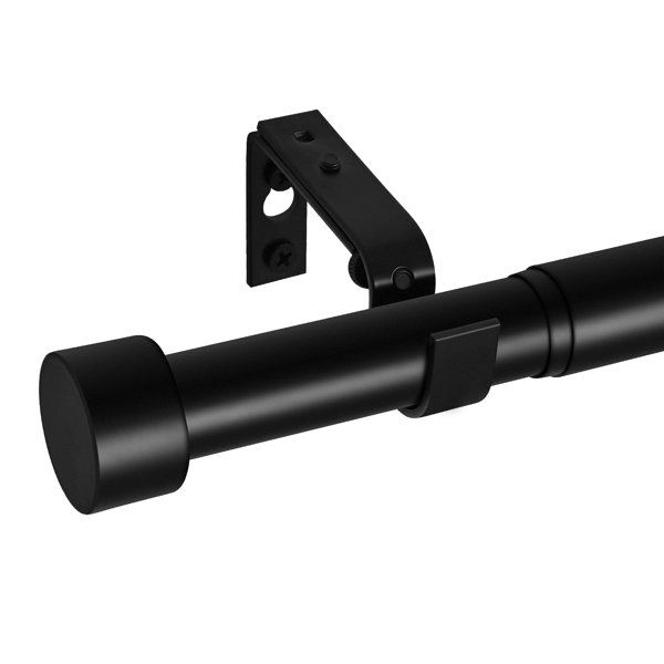 Lachina Arnel 1 Inch Window Curtain Rod with Aluminium Finials, Single Curtain Rods for Windows added by Jesse Coleman