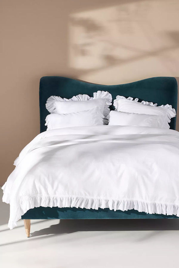 Ruffled Organic Spa Sateen Duvet Cover added by MeMe Shanahan