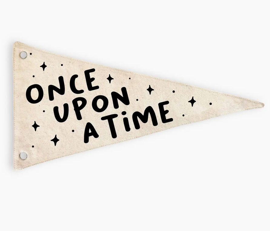 Canvas Pendant Flag | Once upon a time | Drift Boutique added by Molly Kane