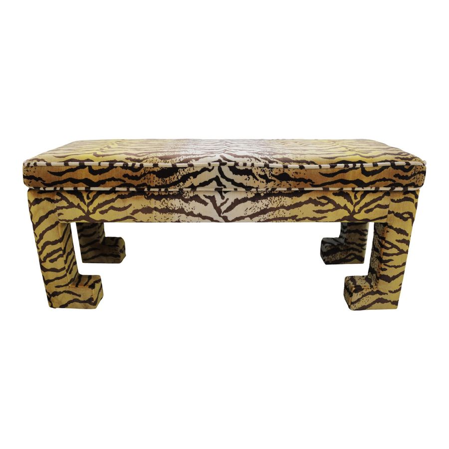 Custom Made Pillow Top Velvet Tiger Bench added by Spoak Member
