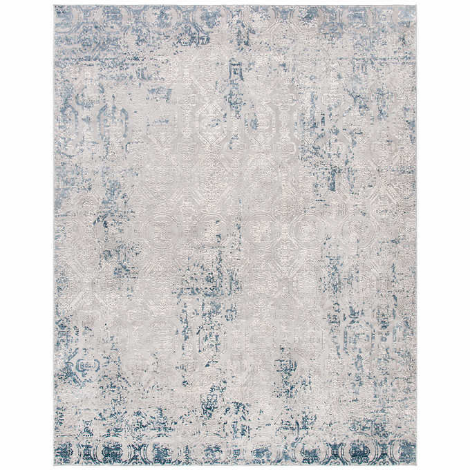 Reflection Area Rug or Runner, Gray/Blue added by H. Brooke Designs