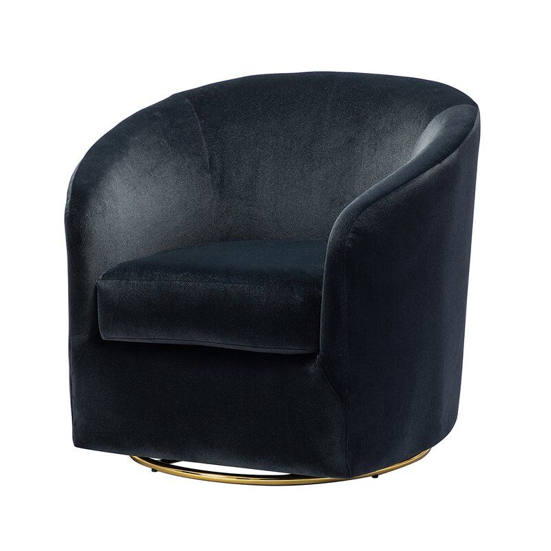 Holden Upholstered Swivel Barrel Chair added by Jay C. Lynn Interior Designs, LLC