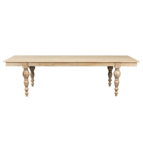 Jared French Country Brown Mango Wood Rectangular Dining Table - 110"W added by Virginia Bennice