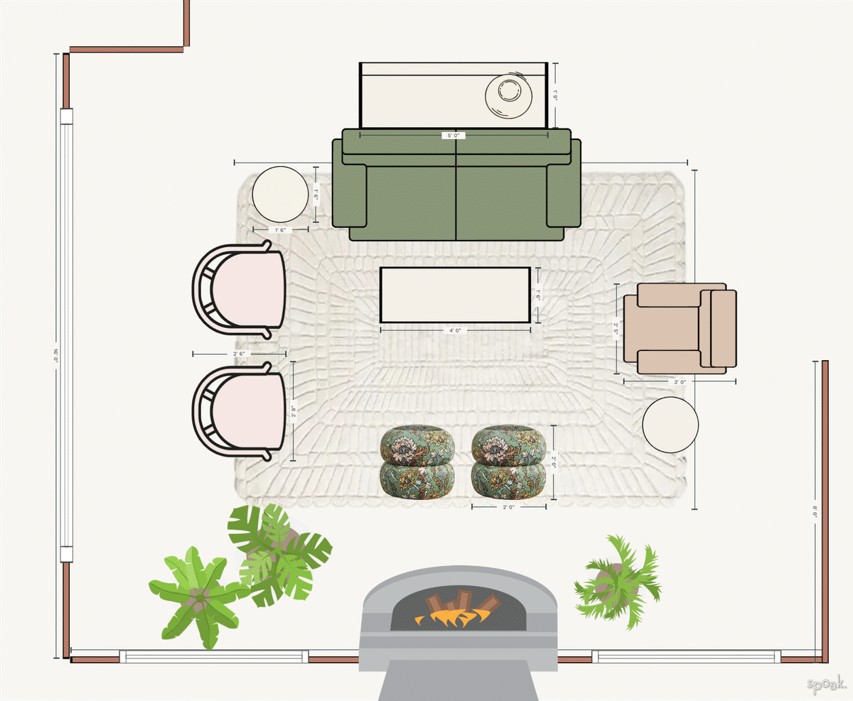 Living Room Plan designed by Didem Gurevin