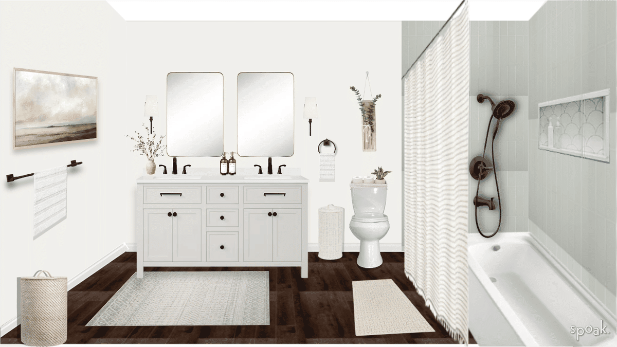 Bathroom Inspiration designed by Lindsey Gladura