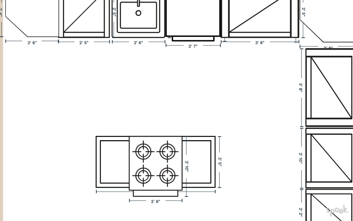 Kitchen Plan designed by Sara Bronnenkant