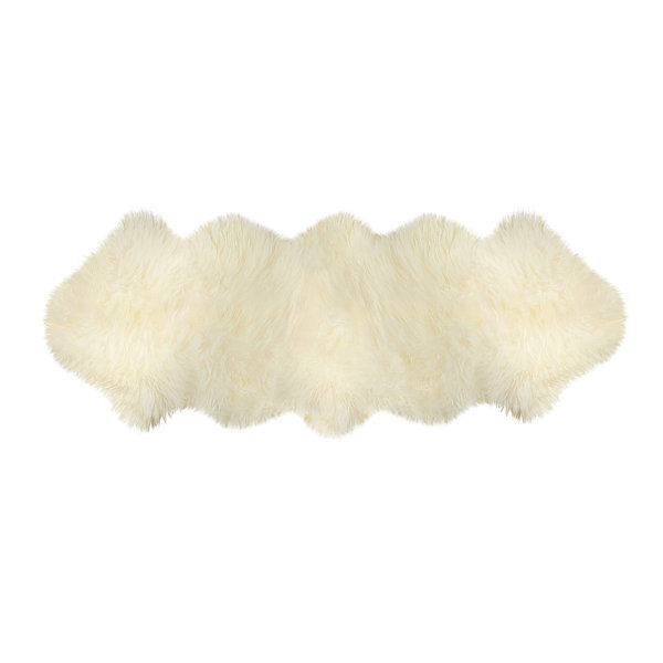 Juri Handmade Sheepskin Ivory Area Rug added by Alyson Beermann