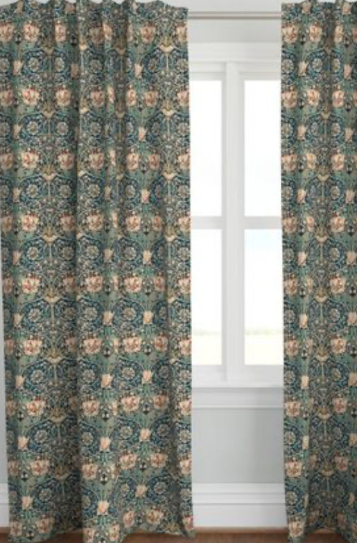 Vintage elegant honeysuckle  Curtain Panel bydown_river_homegoods added by Tracy Echelberger