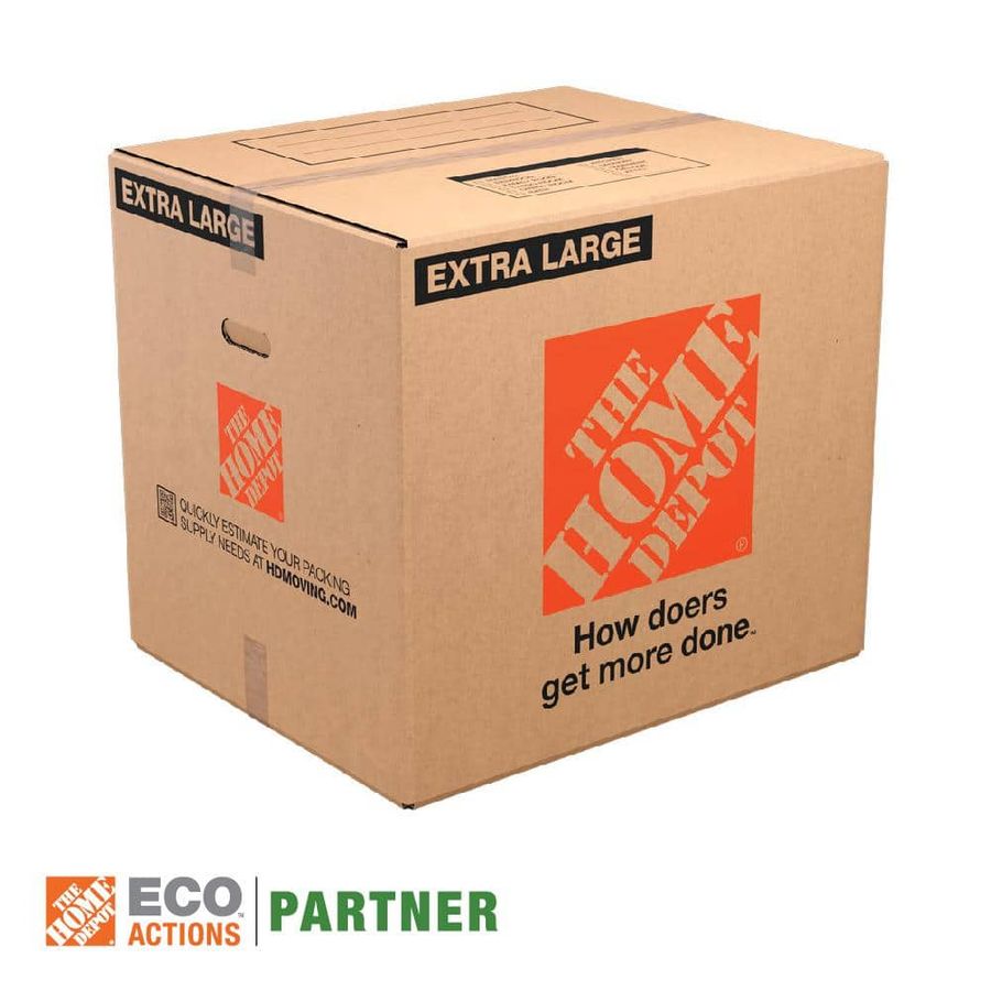 The Home Depot 24 in. L x 20 in. W x 21 in. D Extra-Large Moving Box with Handles (10-Pack) XLBOX10 - The Home Depot added by Rachel Fedorov