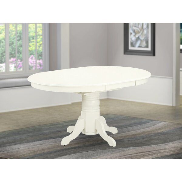 Gebhard Butterfly Leaf Solid Wood Pedestal Dining Table added by Spoak Member