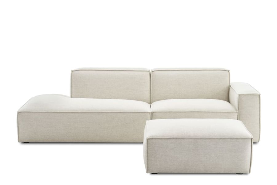 Jonathan Side Chaise Sofa with Ottoman | Castlery added by Camille Nichelini