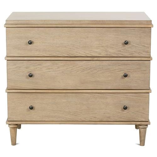 Marlowe Rustic Lodge Brown Oak 3 Dovetail Drawer Bachelor Chest Dresser added by Serena Finnerty