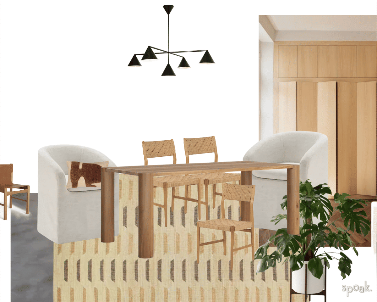 Japandi Craft Room Inspiration designed by Kelsey Vargas