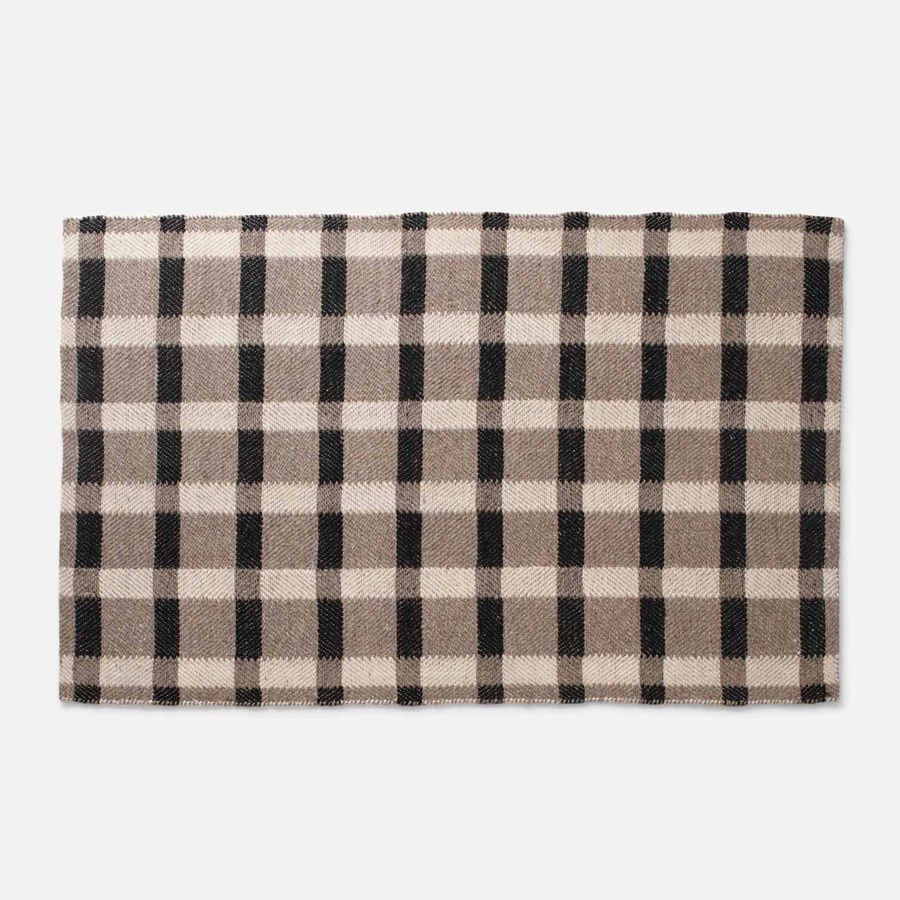 Plaid Wool Rug - Natural added by Spoak Member