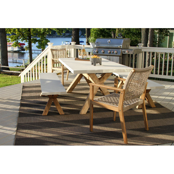 74'' Rectangular 8 - Person Outdoor Dining Set added by Kylie Park
