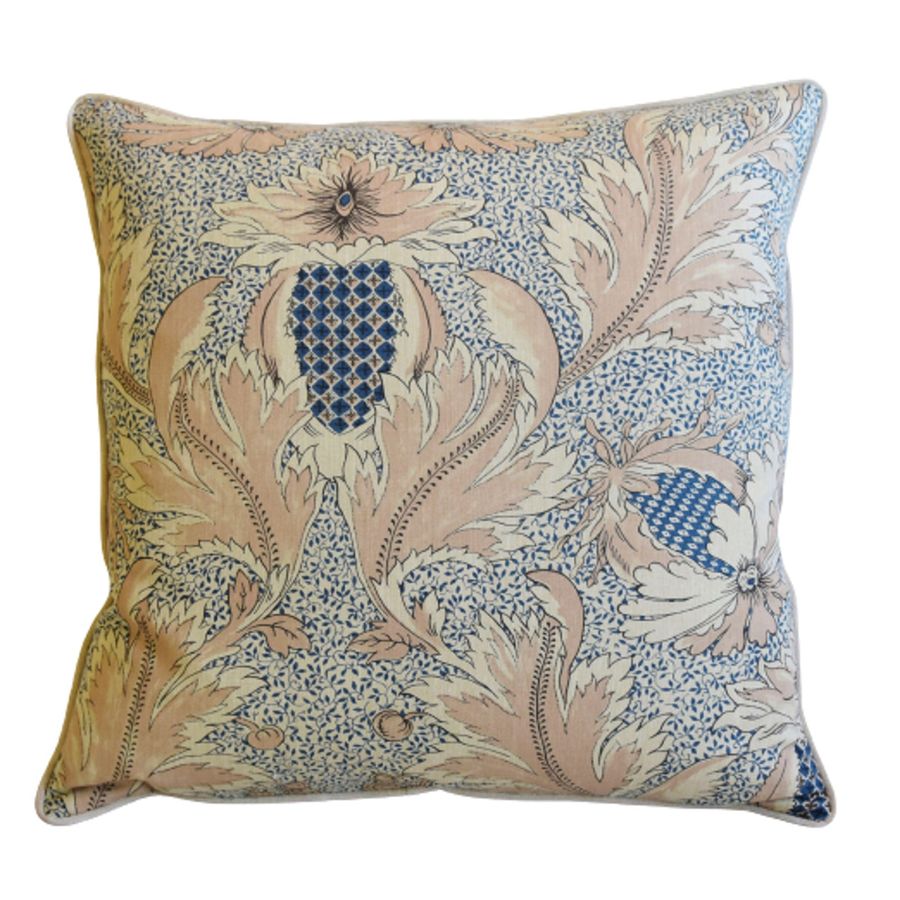 Clarence House Pomegranate Botanical Floral Fabric Feather/Down Pillow 24" Square added by Annie Ehrmann