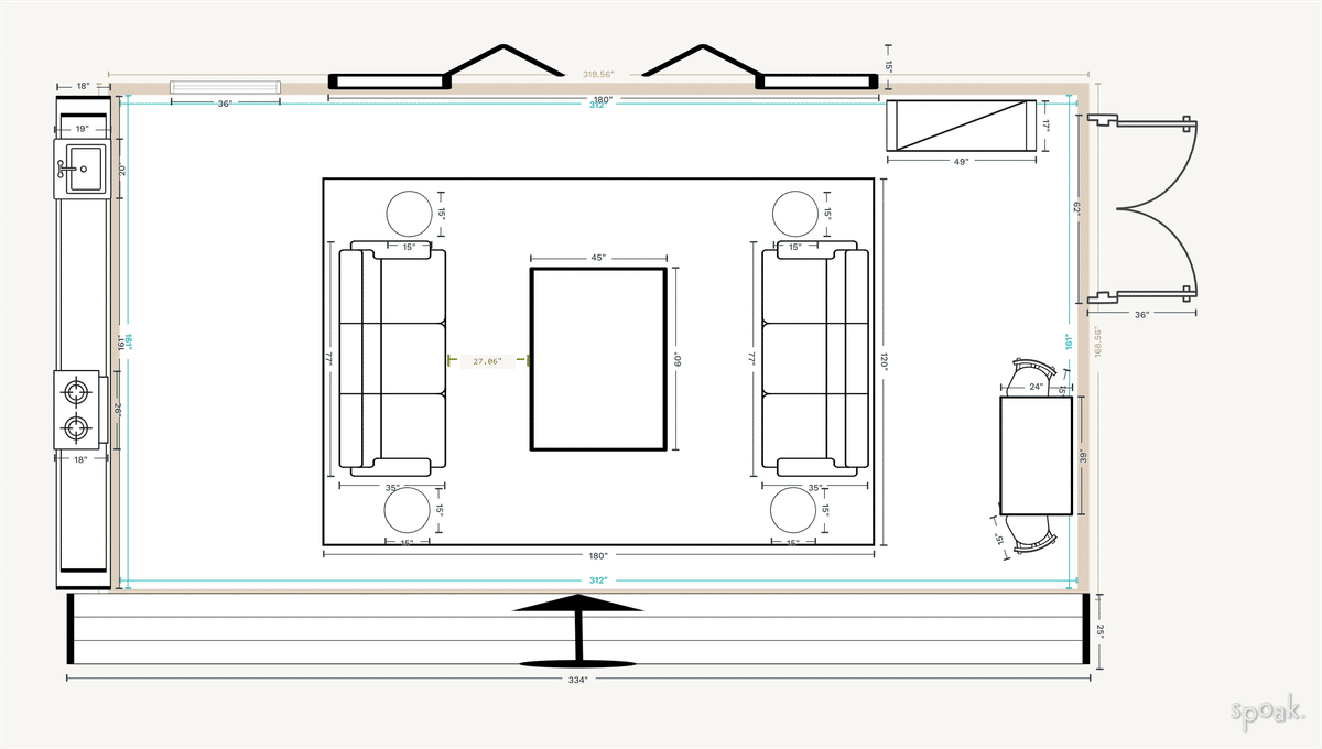 Rectangular Living Room Furniture Layout: Maximize Space