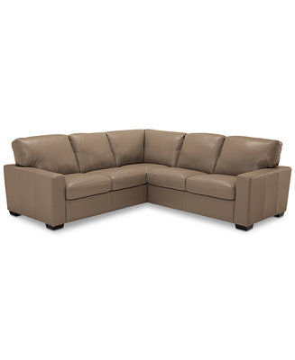 Furniture Ennia 2-Pc. Leather Sectional Sofa, Created for Macy's - Macy's added by Caitlyn Fitzpatrick
