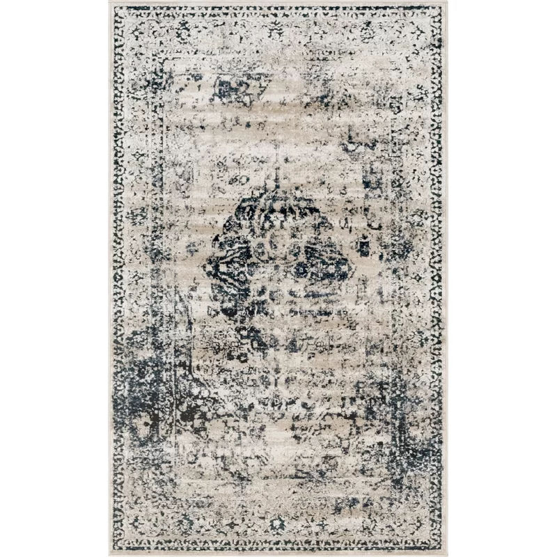 Lapointe Oriental Dark Blue/Beige/Cream Area Rug added by Lauren Finley