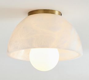 Windham Alabaster Dome Flush Mount added by Kristina Blackford