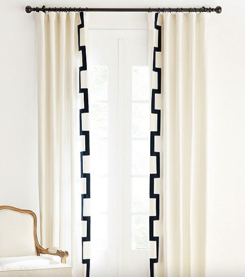 Art decor curtains added by Geri Del Vento