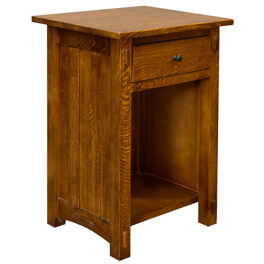 Mission Solid Quarter Sawn Oak 1 Drawer End Table - Model A27 added by Susan Keith