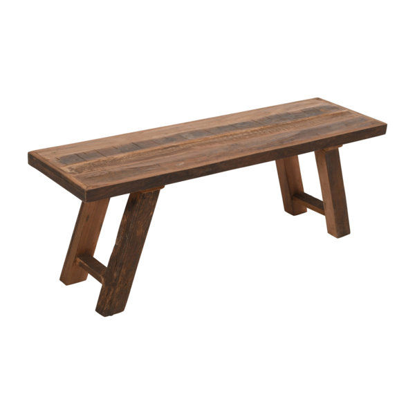 Audelio Unfinished Rustic Solid Wood Bench added by Melissa Langley