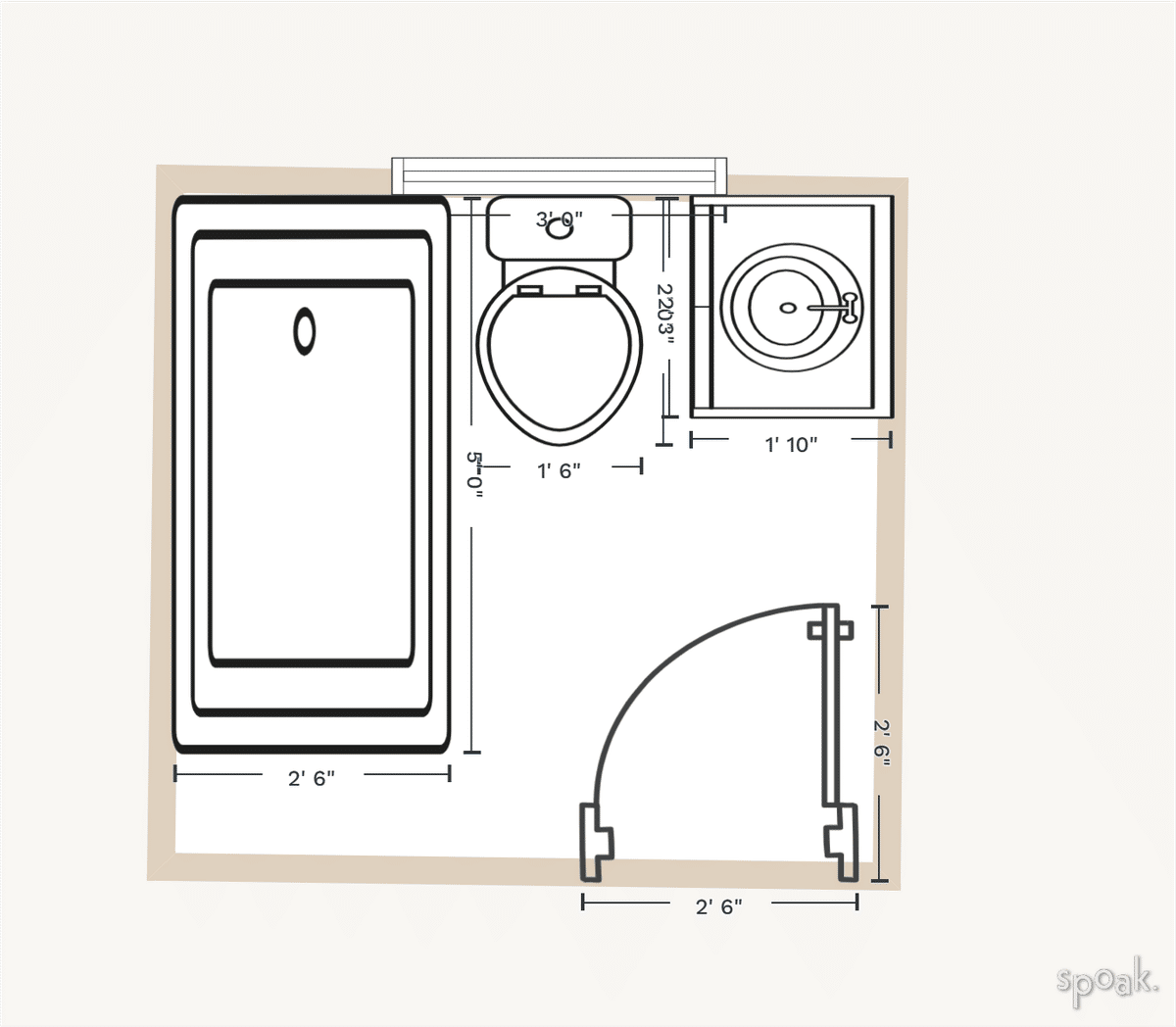 Bathroom Layout designed by Matt Pesko