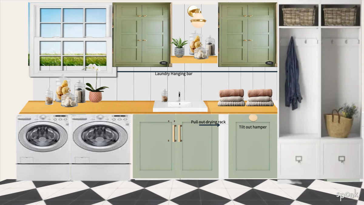 Laundry Room Inspo designed by Jaime Dorsey
