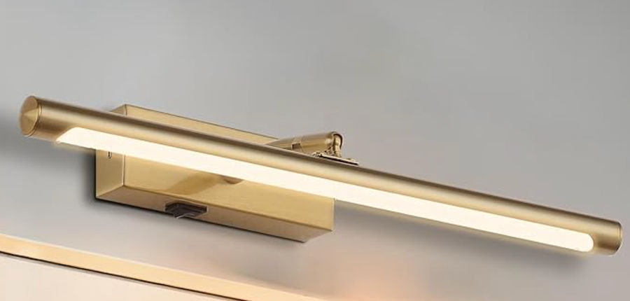 Picture Lights Battery Operated with Remote, Rechargeable Picture Lights for Wall Brightness Dimmable Sticker/Screw Installation, Art Light for Gallery, Artwork (Golden, 12‘’) added by Rim Berradi