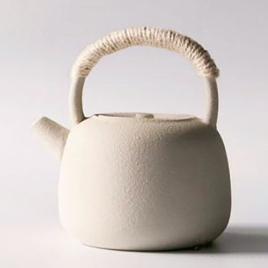 Pottery teapot/kettle - Peach added by Britni Edwards