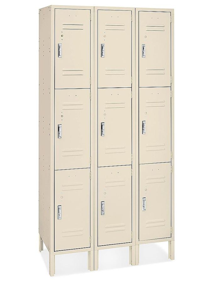 Uline Three Tier Lockers - 3 Wide, Unassembled, 36 added by Julia Byrum