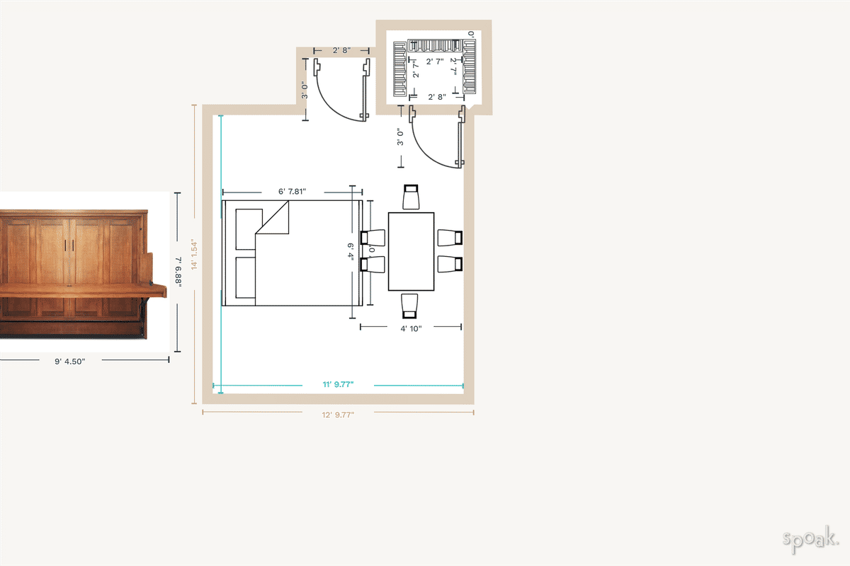 Large Craft Room Layout designed by Christina Ferrari
